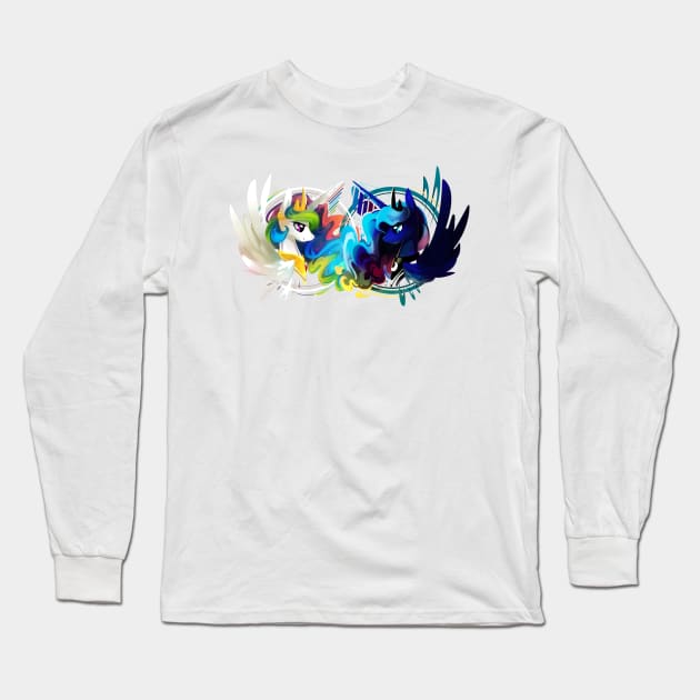 Celestia & Luna Long Sleeve T-Shirt by Cenit